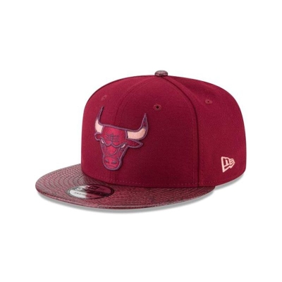 Chicago Bulls Gorra | New Era NBA Snakeskin 9fifty Snapback Cap Mexico - Rojos